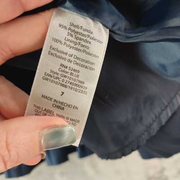 Wonder Nation Girls Dress Size 7 Blue Unicorn Print Sleeveless Bow Pleated Hem - Picture 11 of 13